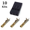 3 Pin Female Connector Repair, 10 Kits