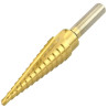 Titanium Coated Step Drill Bit, 1/8" to 1/2"