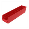 Shelf Bin 18" x 4" x 4", 12 Pack, Multiple Colors