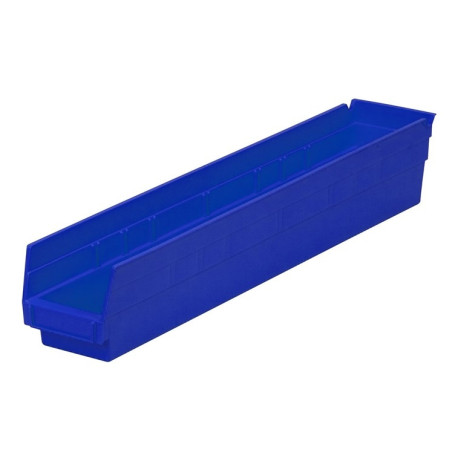 Shelf Bin 24" x 4" x 4", 12 Pack