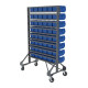 Mobile Kit for 2 Sided Hanging Bin Rack