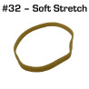 Soft Stretch Rubber Bands, Size 32, 100 pack